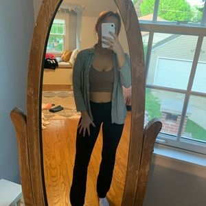 Abercrombie and Fitch gray 3/4 length sleeve top